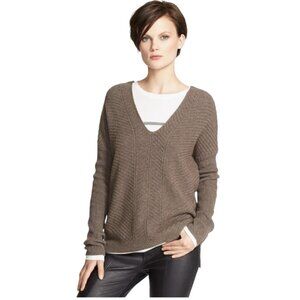 Size Small Vince Wool + Cashmere Double V-Neck